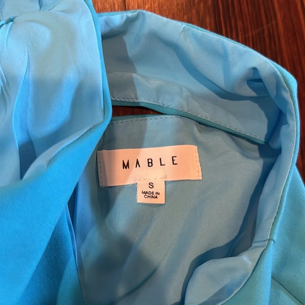 NWOT Mable Blue 60s Mini Dress - Picture 2 of 5